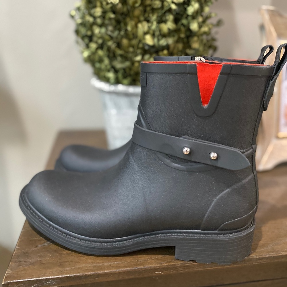 (Sold) Rag & Bone Moto Rain Boots Black 38 - Picture 6 of 11